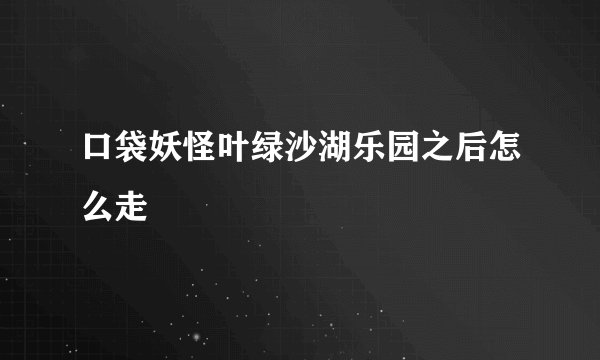 口袋妖怪叶绿沙湖乐园之后怎么走