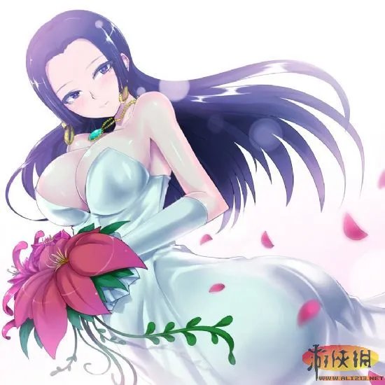 《海贼王》人气女帝蛇姬最新同人画作赏析