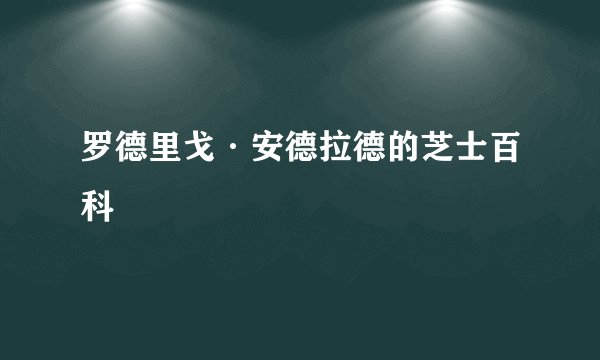 罗德里戈·安德拉德的芝士百科