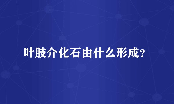 叶肢介化石由什么形成？
