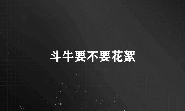 斗牛要不要花絮