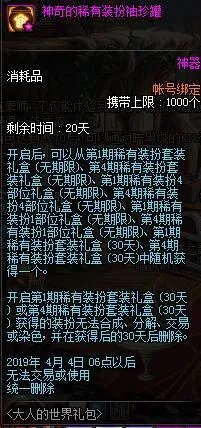 《DNF》大人的世界礼包价值分析