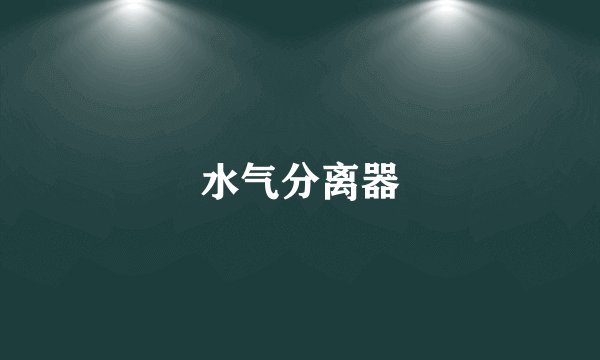 水气分离器