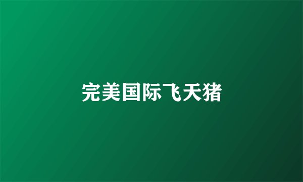 完美国际飞天猪
