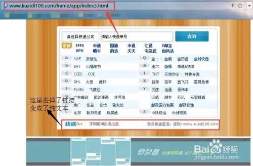 快递100的快递查询窗口如何调用到自己的网站？