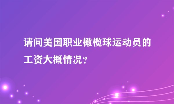 请问美国职业橄榄球运动员的工资大概情况？