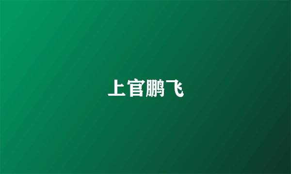 上官鹏飞