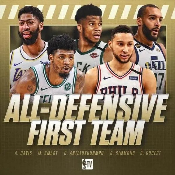 NBA公布最佳防守阵容了?