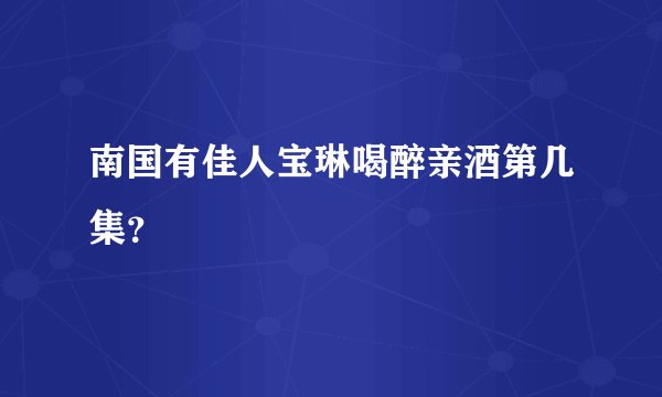 南国有佳人宝琳喝醉亲酒第几集？