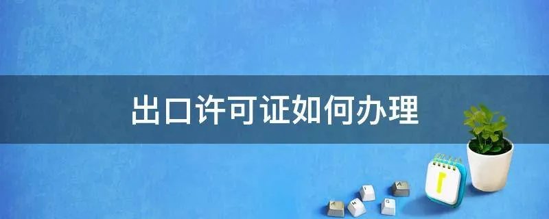 出口许可证如何办理
