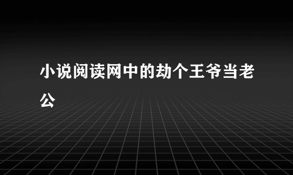 小说阅读网中的劫个王爷当老公