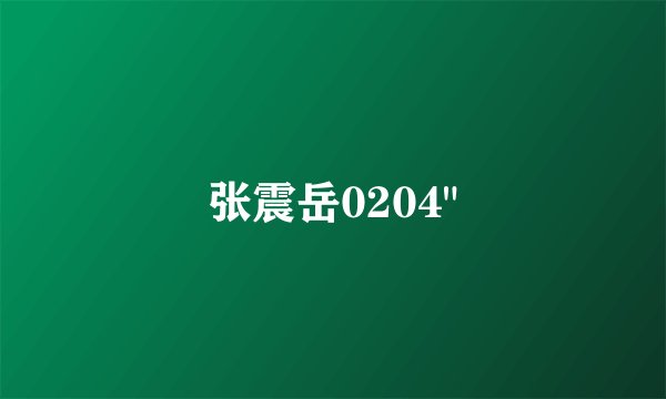 张震岳0204