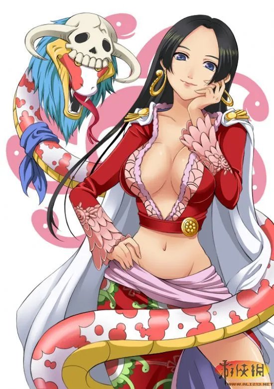 《海贼王》人气女帝蛇姬最新同人画作赏析