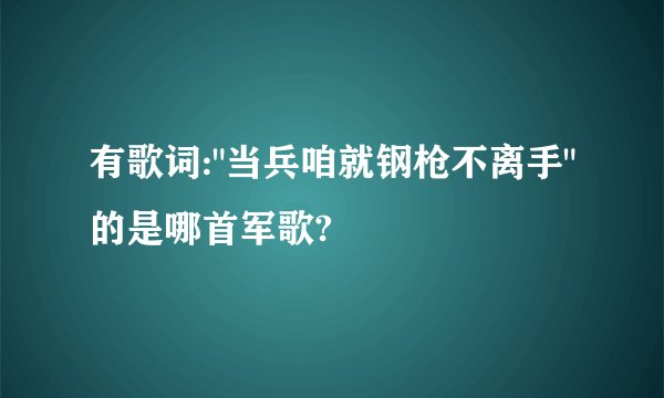 有歌词: