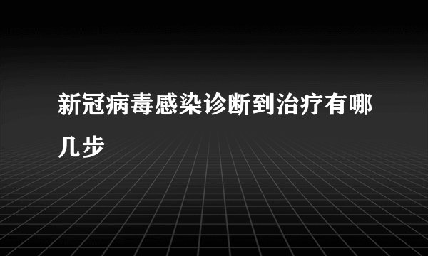 新冠病毒感染诊断到治疗有哪几步