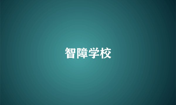 智障学校
