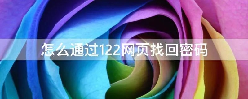怎么通过122网页找回密码