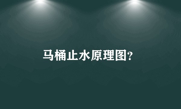 马桶止水原理图？