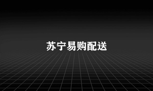 苏宁易购配送