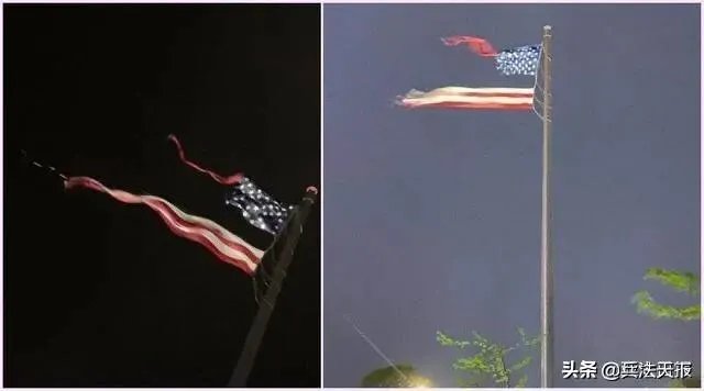 如何看待美国最大国旗被雷劈断,华盛顿纪念碑也遭雷击呢?