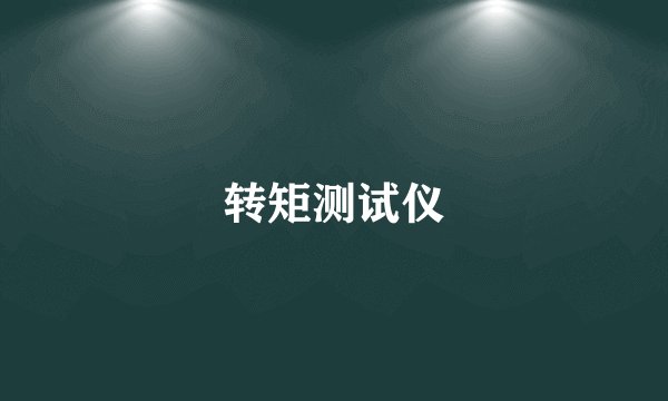 转矩测试仪