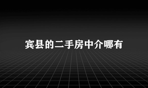 宾县的二手房中介哪有