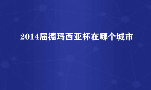 2014届德玛西亚杯在哪个城市