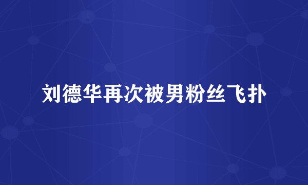 刘德华再次被男粉丝飞扑