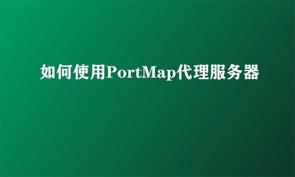 如何使用PortMap代理服务器