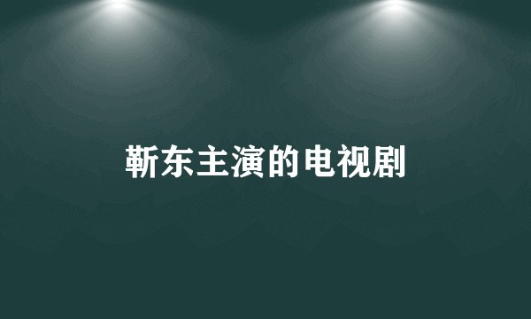 靳东主演的电视剧