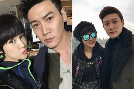 陆毅为小女儿庆生 一家人也长得太像了吧