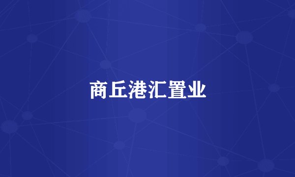 商丘港汇置业