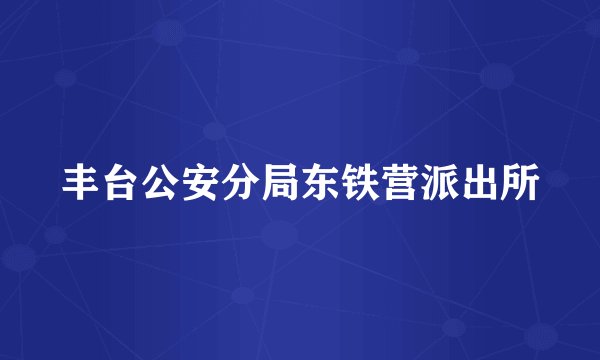 丰台公安分局东铁营派出所