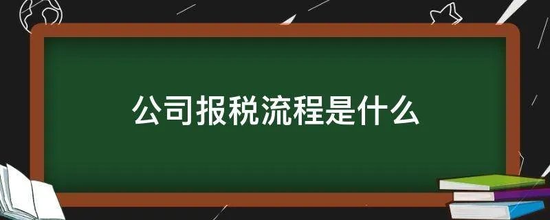 公司报税流程是什么