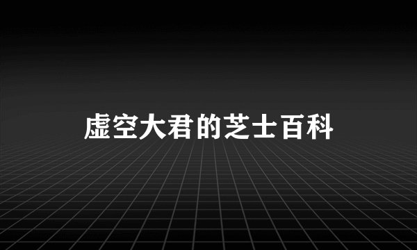 虚空大君的芝士百科
