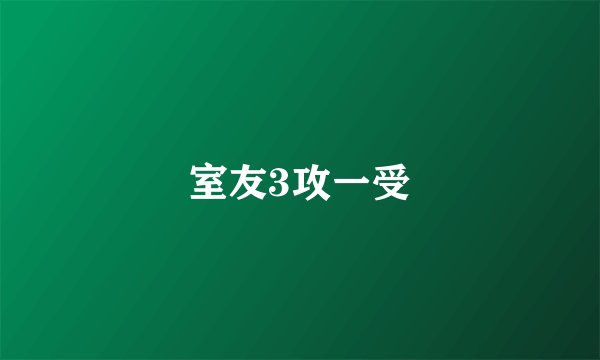 室友3攻一受